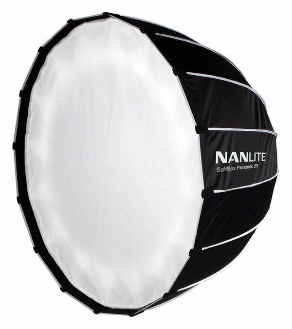 Nanlite  Easy-up Parabol-Softbox SB-PR-90Q, 90 cm, für Forza 300 / Forza 500, inkl Diffusor und Schutztasche 
