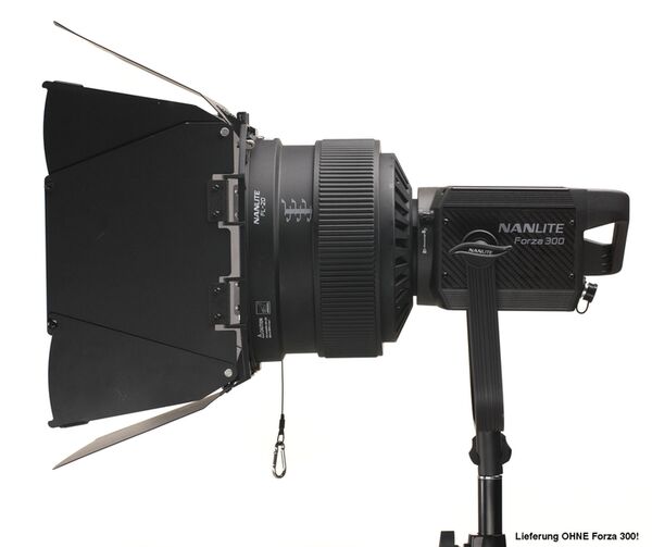 Nanlite  Fresnel-Vorsatz FL20G für Forza 300 / Forza 500, mit 4-Klappentor 