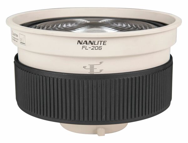 Nanlite  Fresnel-Vorsatz FL20G für Forza 300 / Forza 500, mit 4-Klappentor 