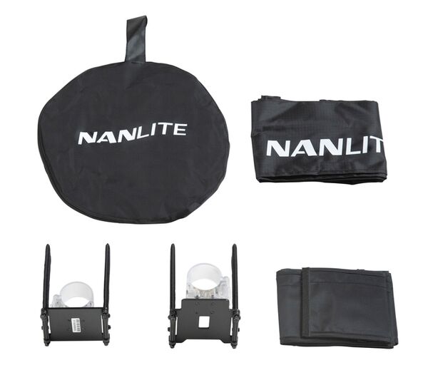 Nanlite Lichtklappenvorsatz BD-PTII30C+EC für PavoTube II 30C inkl. Stoffwabe 