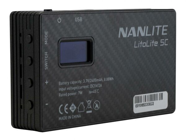 Nanlite LitoLite 5C RGBWW Farb-Effekt- Leuchte im Taschenformat 