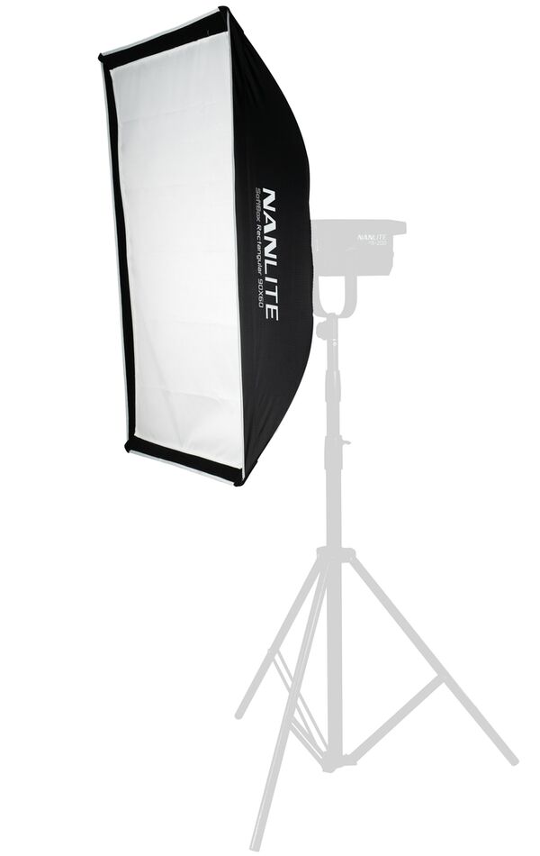 Nanlite Softbox SB-RT-90x60, 90 x 60 cm, mit Bowens-Anschluss, z. B. für Forza 