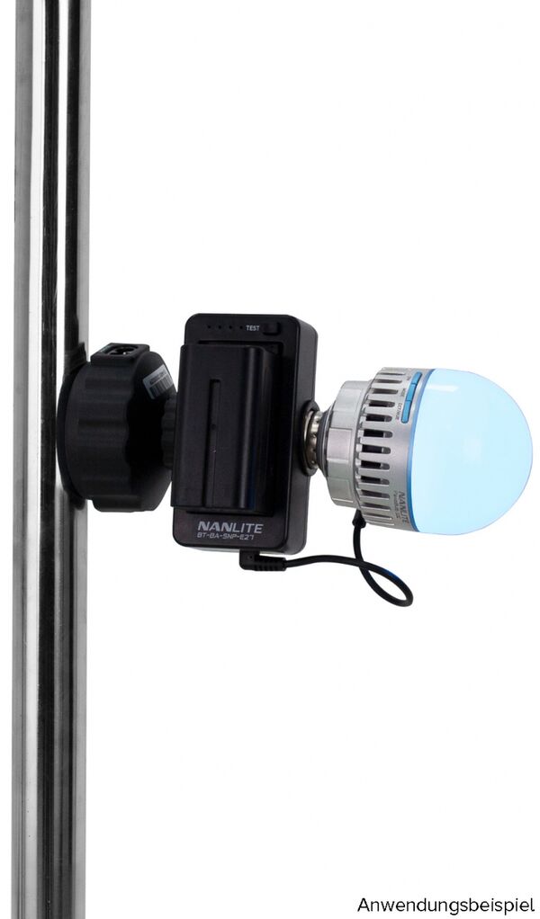 Nanlite  Standfuß / Magnetische Halterung AS-MBA-E27, für PavoBulb 10C. Mit E27-Fassung. Inkl. Netzkabel. 