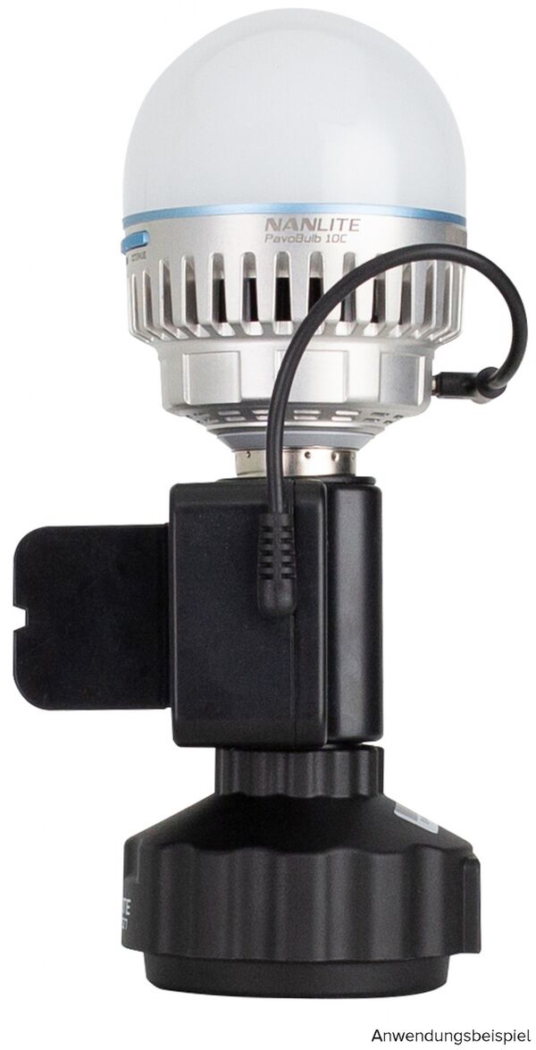 Nanlite  Standfuß / Magnetische Halterung AS-MBA-E27, für PavoBulb 10C. Mit E27-Fassung. Inkl. Netzkabel. 