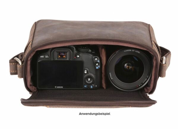 Kalahari Fototasche KAAMA L-13  Leder