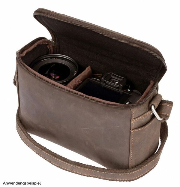 Kalahari Fototasche KAAMA L-13  Leder