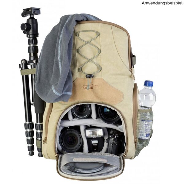 Kalahari KAPAKO K-69 Fotorucksack canvas khaki 