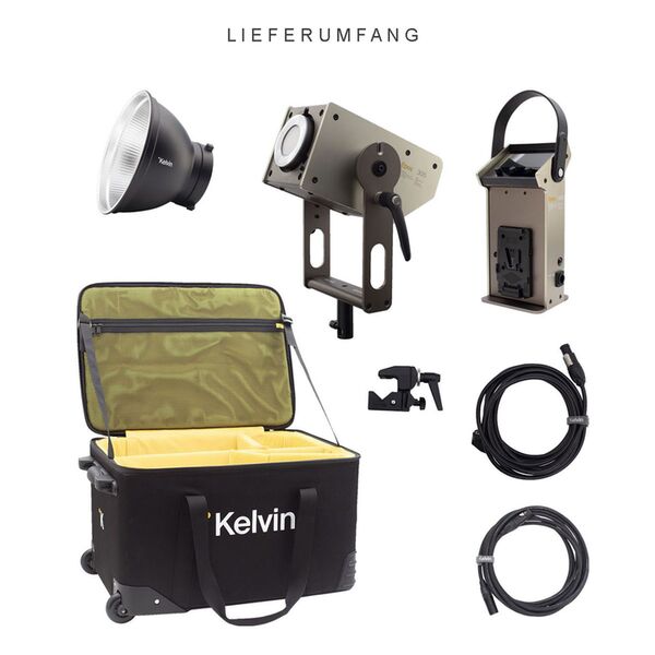 Kelvin EPOS 300 RGBACL LED-COB Studioleuchte (V-Mount) 