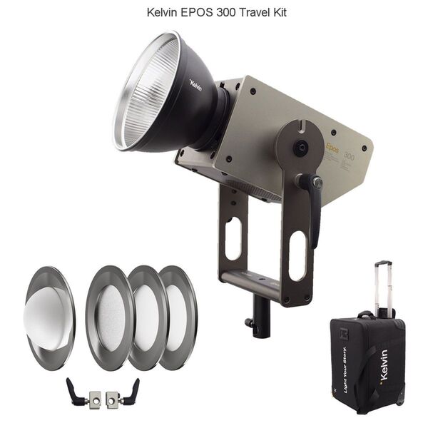 Kelvin EPOS 300 Travel Kit RGBACL LED-COB Studioleuchte (V-Mount) 