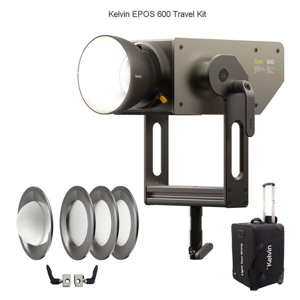 Kelvin EPOS 600 Travel Kit RGBACL LED-COB Studioleuchte 