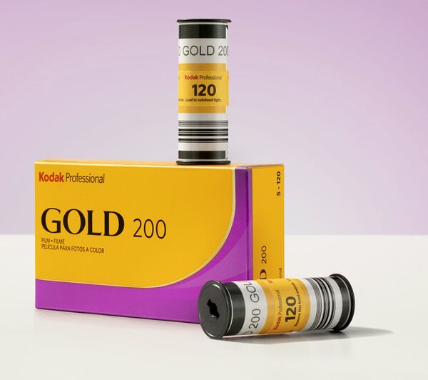 Kodak GOLD 200 120 Rollfilm  5er Pack 