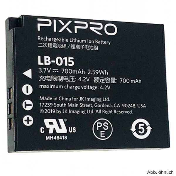 Kodak Pixpro-Batterie LB-015 für WPZ 2 
