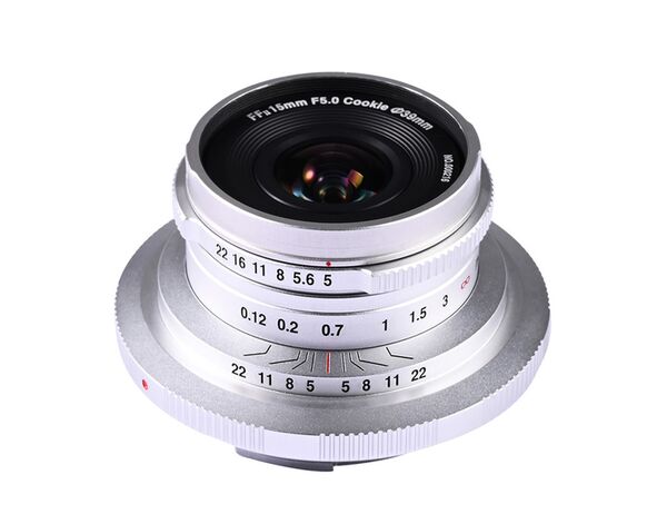 LAOWA 15mm f/5 Cookie FF  Canon RF silber