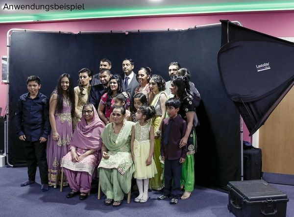 Lastolite Panorama Hintergrund Überzug 4m  schwarz