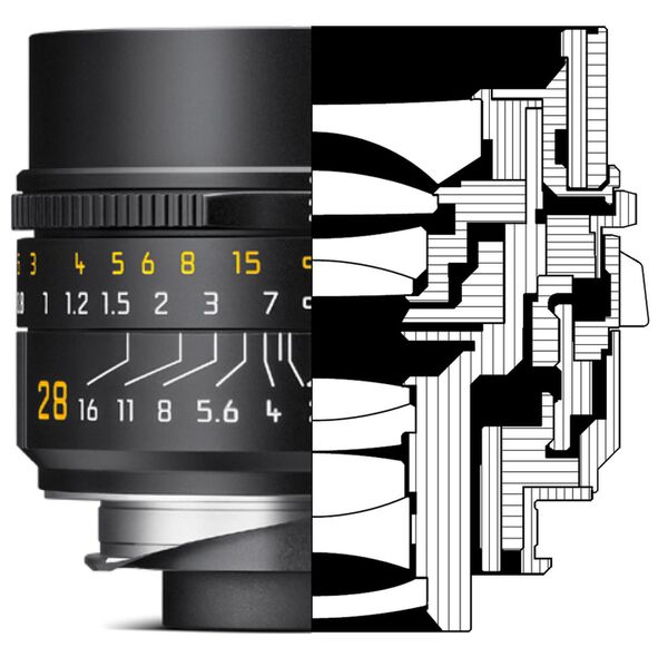 Leica 28mm f/2,0 Summicron-M ASPH.  schwarz-eloxiert