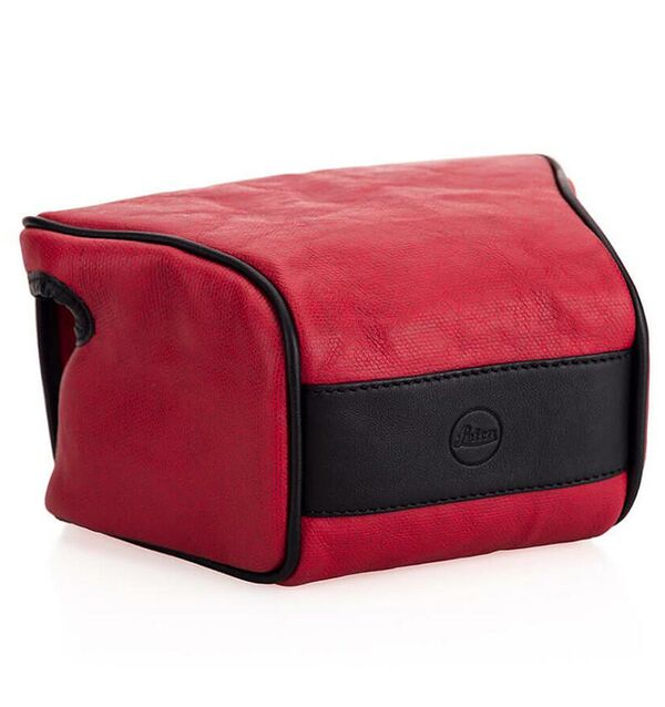 Leica Ettas Pouch Coated Canvas Q2  rot