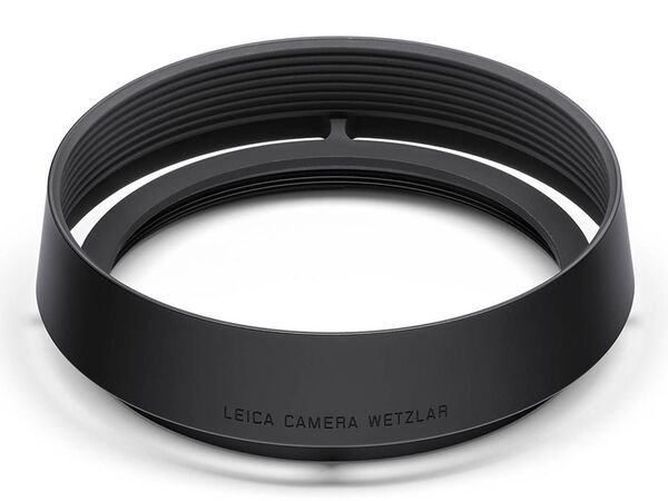 Leica Gegenlichtblende für Leica Q  schwarz eloxiert