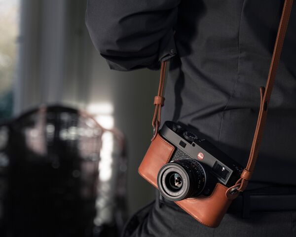 Leica Trageriemen, Leder  cognac