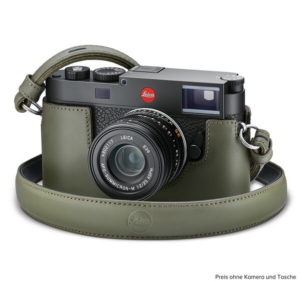 Leica Trageriemen, Leder  olivgrün