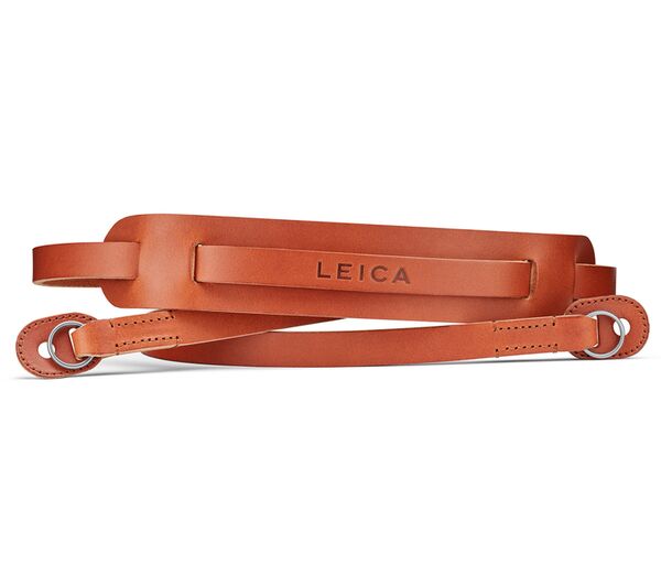 Leica Trageriemen mit Schulterpolster, Leder  Cognac