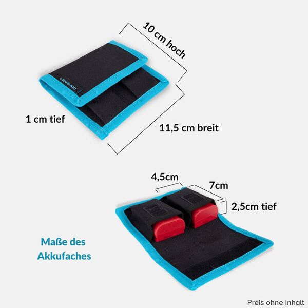 Lens-Aid Akku-Tasche für 4 Akkus 