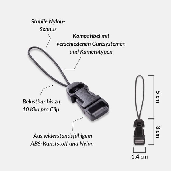 Lens-Aid Clip-Gurtverbinder  4er - Pack