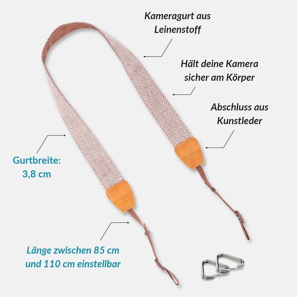 Lens-Aid Design-Kameragurt  INKA MIX hell