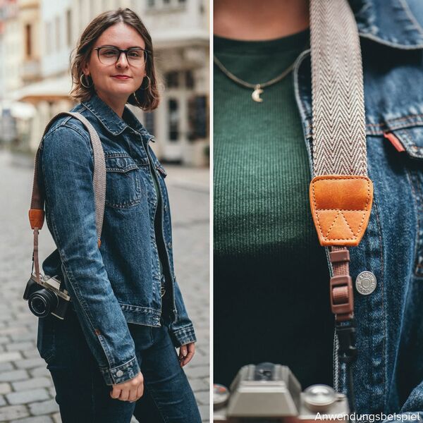 Lens-Aid Design-Kameragurt  INKA MIX hell