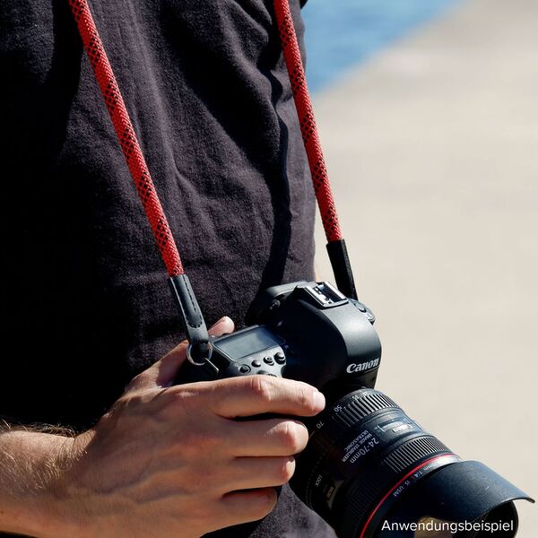 Lens-Aid Kameragurt aus Seil  grün