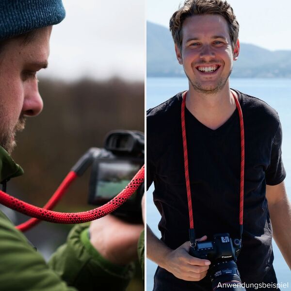 Lens-Aid Kameragurt aus Seil  grün