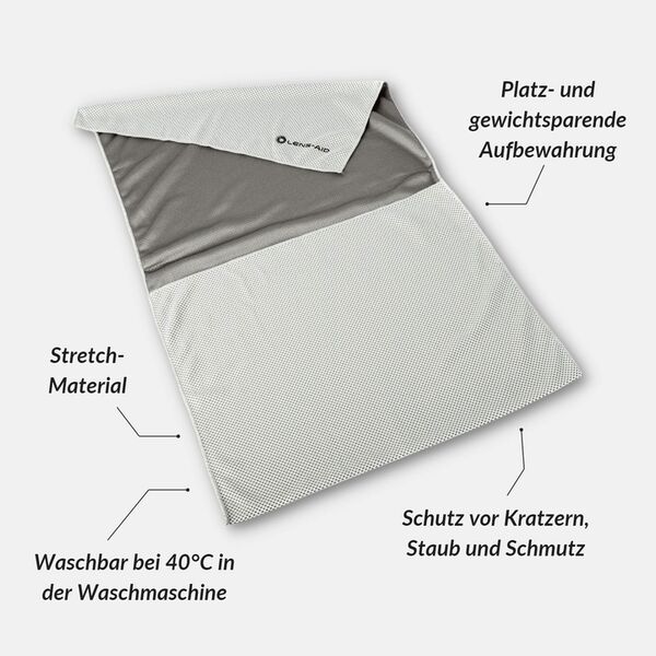 Lens-Aid Mikrofaser Einschlagtuch für Kameras und Objektive  Set: S, M, L