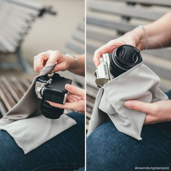 Lens-Aid Mikrofaser Einschlagtuch für Kameras und Objektive  Set: S, M, L