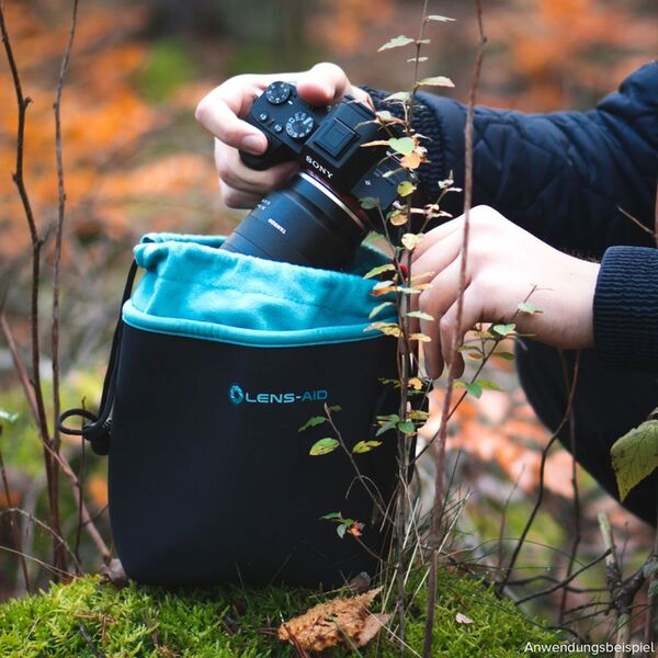 Lens-Aid Neopren Kamerabeutel mit Fleece-Fütterung  S