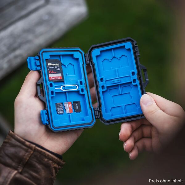 Lens-Aid Speicherkarten Schutzbox zur Aufbewahrung von SD, CF, Micro-SD, TF, SIM-Karten 