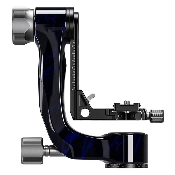 Leofoto 2-Wege-Neiger PG-3 Carbon-Gimbal  blau