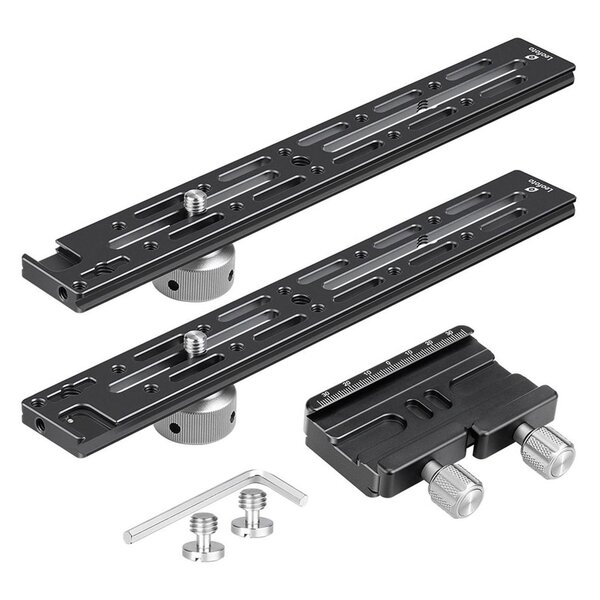 Leofoto Arca-Swiss Schienenset NP-600 2x 300mm + Kupplung 