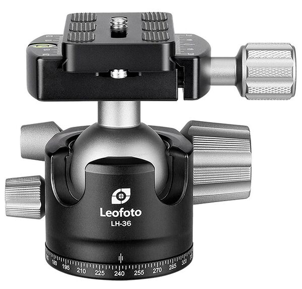Leofoto Ballhead LH-36 + Release Plate QP-70N 
