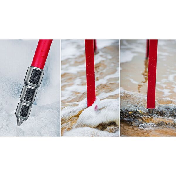 Leofoto Carbon-Dreibeinstativ LA-324C Athena Red + Ballhead LH-40 