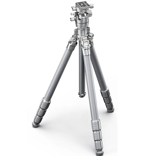 Leofoto Carbon-Dreibeinstativ LG-284C Gabriel + Ballhead LH-36R Silver 