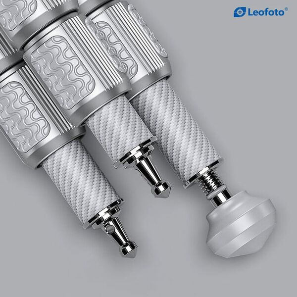 Leofoto Carbon-Dreibeinstativ LG-284C Gabriel + Ballhead LH-36R Silver 