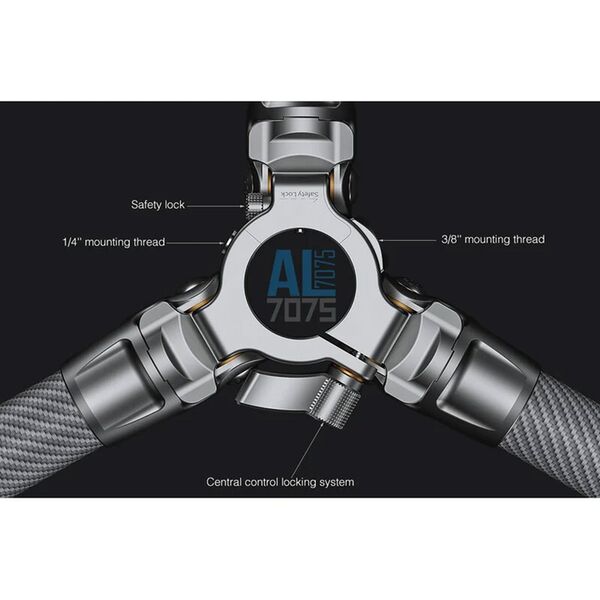 Leofoto Carbon-Dreibeinstativ LG-284C Gabriel + Ballhead LH-36R Silver 