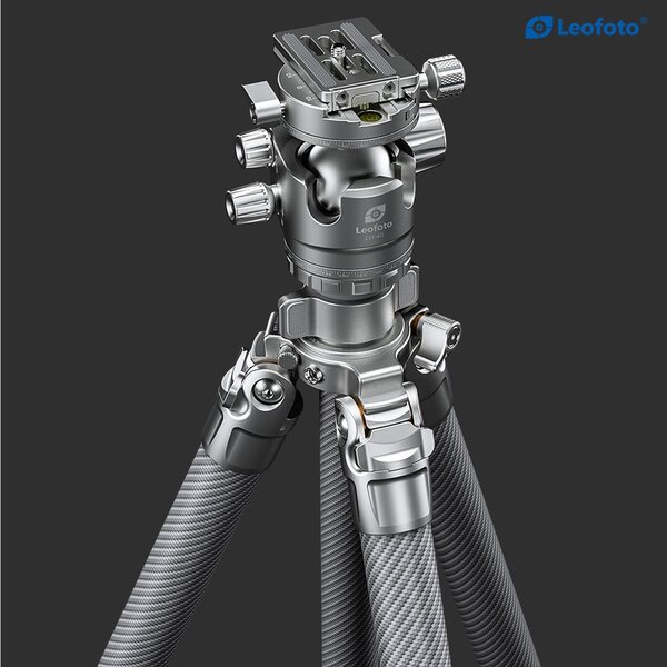 Leofoto Carbon-Dreibeinstativ LG-324C Gabriel + Ballhead LH-40R  Silver