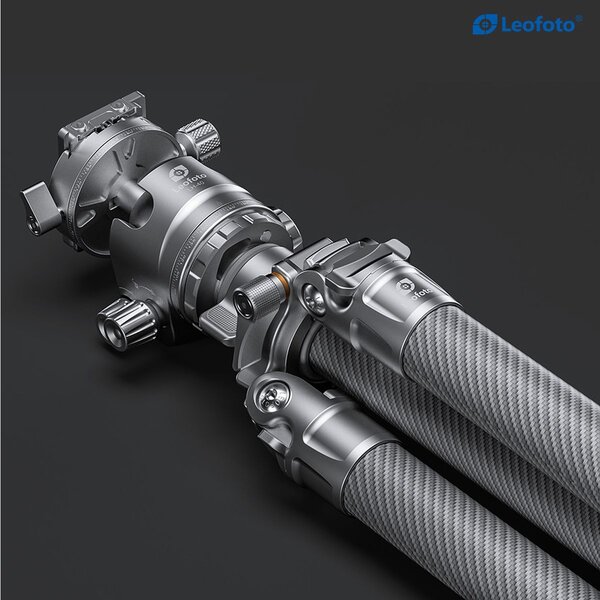 Leofoto Carbon-Dreibeinstativ LG-324C Gabriel + Ballhead LH-40R  Silver