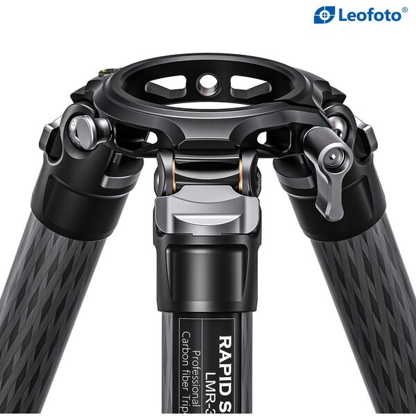 Leofoto Carbon-Dreibeinstativ LMR-364C Rapid Summit mit Beinklemmen 