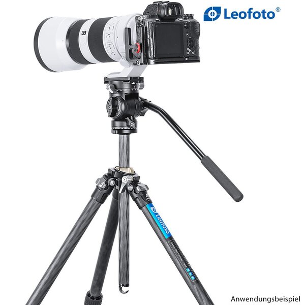 Leofoto Carbon-Dreibeinstativ LO-224C Mr.O + Videoneiger BV-1R 