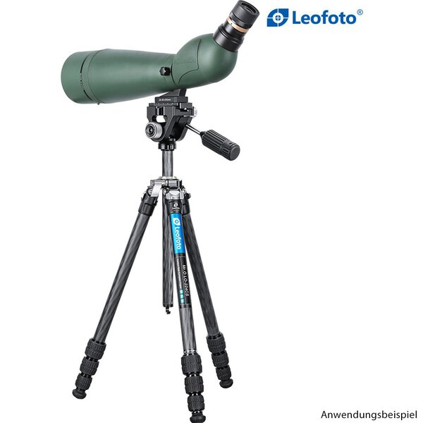 Leofoto Carbon-Dreibeinstativ LO-224CS Mr. O + 2-Wege-Neiger SW-02 
