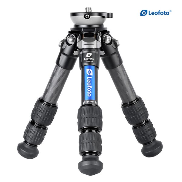 Leofoto Carbon-Dreibeinstativ LS-223CEX Ranger mit Nivellierschale + Panoramateller RH-0 