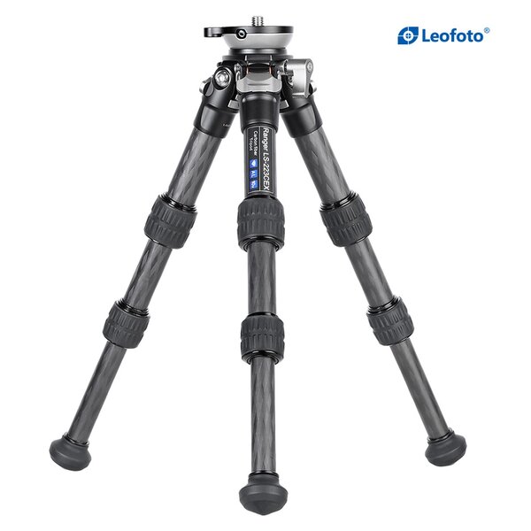 Leofoto Carbon-Dreibeinstativ LS-223CEX Ranger mit Nivellierschale + Panoramateller RH-0 