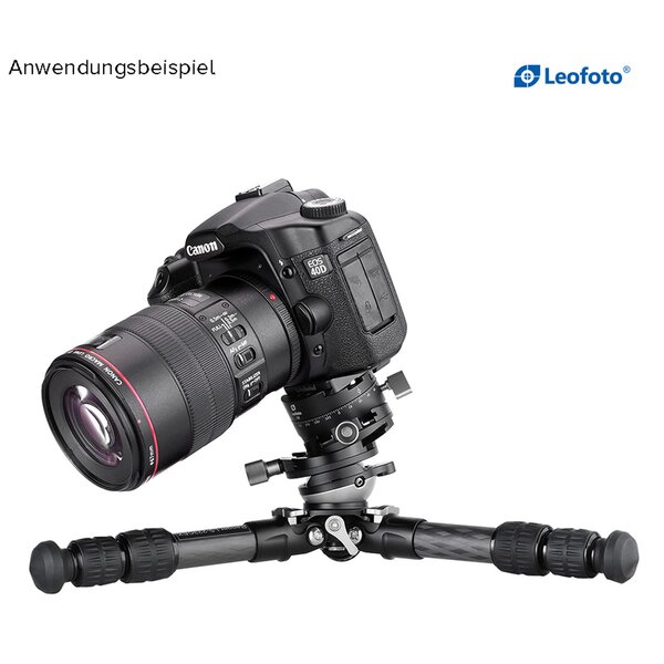 Leofoto Carbon-Dreibeinstativ LS-223CEX Ranger mit Nivellierschale + Panoramateller RH-0 