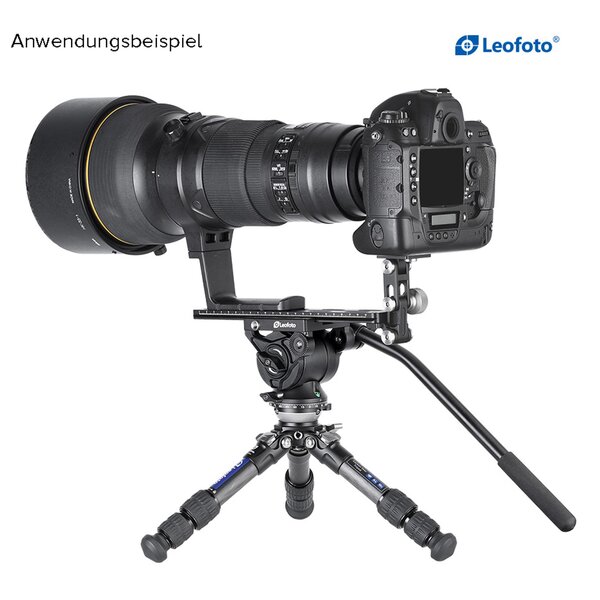 Leofoto Carbon-Dreibeinstativ LS-223CEX Ranger mit Nivellierschale + Panoramateller RH-0 